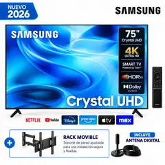 SAMSUNG - Televisor 75 UHD U8000H Vision AI Smart TV 2026 + Rack + Antena