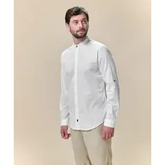 Mbo - Camisa Roll Up Blanco