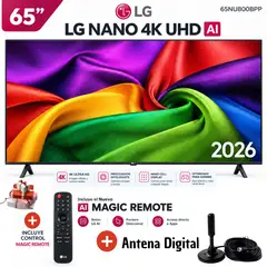 LG - Televisor LED 65 pulgadas 4K Ultra HD WebOS 65NU800BPSB + Antena Digital