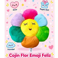 OEM - Cojín Decorativo con Forma de Flor Feliz Stock 10U