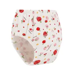 GENERICO - Calzón Entrenador de Bebé Blanco de frutas Rojas y Rosadas 110cm