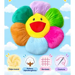 OEM - Cojín en Forma de Flor Feliz Stock10 U