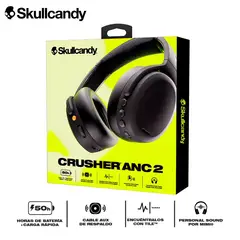 Skullcandy - Audífonos Inalámbricos Crusher ANC 2 Bluetooth con Cancelación de Ruido Negro