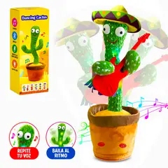 GENERICO - Cactus Bailarín Y Cantarín con Ropa De Peluche Con Luces