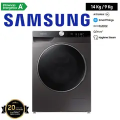 SAMSUNG - LAVASECA 14KG/9KG COLOR NEGRO MOD WD14TP04DS