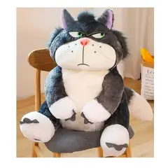 OEM - Peluche Gato Lucifer Gigante 100 cm Algodón Suave para Decoración y Regalo