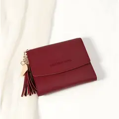 GENERICO - Billetera para mujer lupe color rojizo