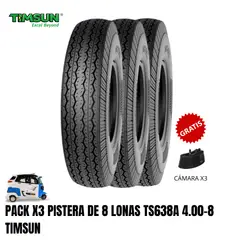 TIMSUN - LLANTA PARA TORITO TS638A 400-8 TT PACK X3