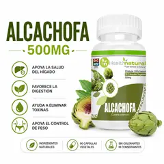 HEALTH NATURAL - ALCACHOFA HEALTHNATURAL 500MG