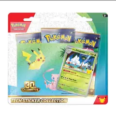 POKEMON - Pokémon TCG 30th Celebration Tech Sticker Collection Exeggutor de Alola – 3 Sobres + Carta Promo(EN)