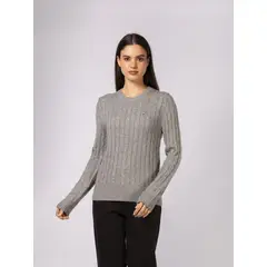TOMMY HILFIGER - SWEATER LIC W WOOL BLEND CABLE CREW