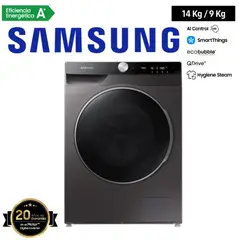 SAMSUNG - LAVASECA 14KG/9KG COLOR NEGRO MOD WD14TP04DS