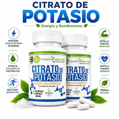 HEALTH NATURAL - PACK 2 CITRATO DE POTASIO HEALTHNATURAL 2000MG