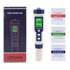 GENERICO - Medidor Digital 5 En 1 Tds Ec Ph Metro Salinidad Temperatura tester calidad de agua