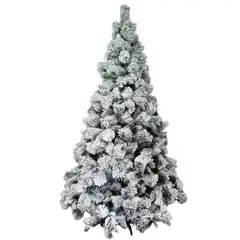 GENERICO - Árbol de navidad Pino NEVADO Americano - rama por rama 210cm - NR-210