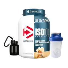 Dymatize - Iso 100 5 LB Proteina Hidrolizada - Gourmet Vainilla + Regalo
