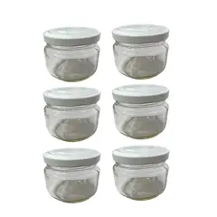 GENERICO - Frasco de vidrio 120 ml tapa rosca x 6 unidades