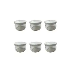 GENERICO - Frasco de vidrio 258 ml tapa rosca x 6 unidades