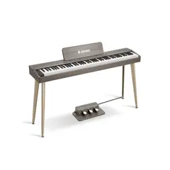DONNER - Piano Digital Fijo DDP-60 Semi-pesado Gris