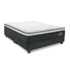 DRIMER - Cama Box Tarima Pure Fresh Queen + 2 Almohadas