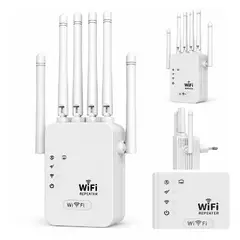 GENERICO - Repetidor de Señal Wi-Fi de 6 Antenas Amplificador de Señal Inalámbrica 2.4 GHz
