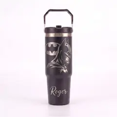 LITTLE BRU ACCESORIOS EXCLUSIVOS - Termo Tomatodo Flip Batman 900Ml Negro
