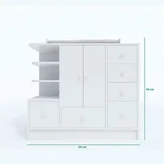 MUEBLES MODENZA - Cómoda 6 Cajones Noah
