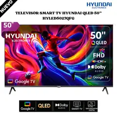 HYUNDAI - TELEVISOR SMART TV QLED 50” HYLED5027QFG