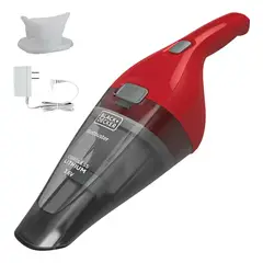 Black+Decker - Aspiradora De Mano Inalámbrica 3.6V Black Decker Color Rojo