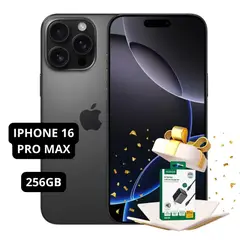 APPLE - IPHONE 16 PRO MAX 256GB ESIM BLACK TITANIUM SEMI NUEVO - INCLUYE CARGADOR UGREEN
