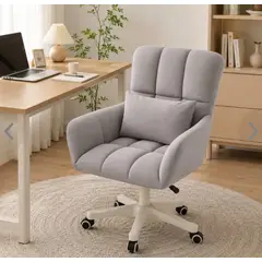 GENERICO - Silla de Tocador Computador Altura Ajustable Giratoria 360° Hogar Dormitorio Oficina 190018-1