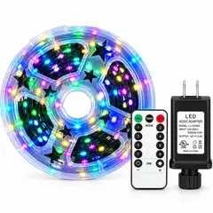 ARTEZA - Luces Navidad Multicolor 100 Metros 1000 Led 8 Modos Cable Verde