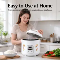 LINGLONG - Olla arrocera GS-30 3.0L 500W, asa integrada, modo cocción y mantenimiento de calor