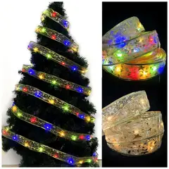 GENERICO - Cinta de luz Led para árbol navideño pack de 3 und decoración regalo 5 m