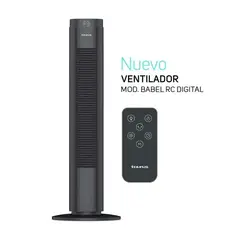 Taurus - Ventilador Babel RC Digital de alta tecnología y bajo consumo