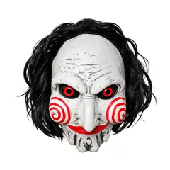 JOTA STORE - Máscara de Billy Jigsaw de Saw con Peluca de Látex para Halloween y Cosplay