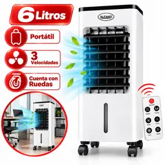 Alfano - Enfriador de Aire Portátil Air Cooler 6 Litros 3 Velocidades AC-6L