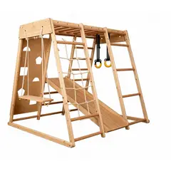 TOYUN TOYUN - Juego De Madera Gimnasio 5 En 1 Rampaanillosescalada