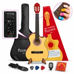 VIZCAYA - GUITARRA ELECTROACUSTICA KIT CLASICO NATURAL