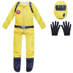 IMPORTADORA USA - Disfraz Backrooms Explorer - Fiesta Halloween y Eventos (Altura Niño: 1.20 a 1.35 mt)