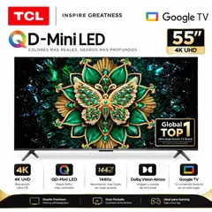 TCL - Televisor Mini LED 55 UHD 4K Smart TV 55C6K