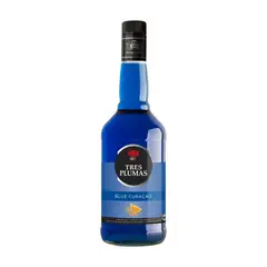 TRES PLUMAS - LICOR BLUE CURACAO 700ML