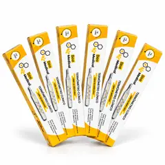 BEE - Termómetro Clínico Libre de Mercurio Medical Pack x 06 und