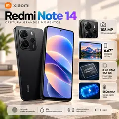 XIAOMI - Redmi Note 14 256GB / 8GB RAM – Negro