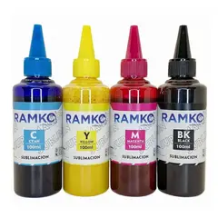 GENERICO - Pack de 4 tintas para sublimación marca ramko