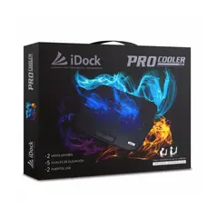 IDOCK - Cooler N6 Pro Laptop 15" 2 Ventiladores USB Negro