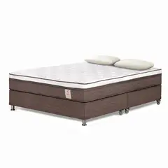 ROSEN - Cama Box Tarima New Style 6 Queen + 2 Almohadas Memory Max