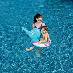 BESTWAY - Flotador Interactivo Elefante Celeste