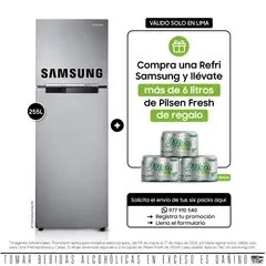 SAMSUNG - Refrigeradora Top Mount 255Lt RT25FARADS8 Silver.