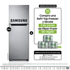 SAMSUNG - Refrigerador 234 litros RT22FARADS8/PE Silver